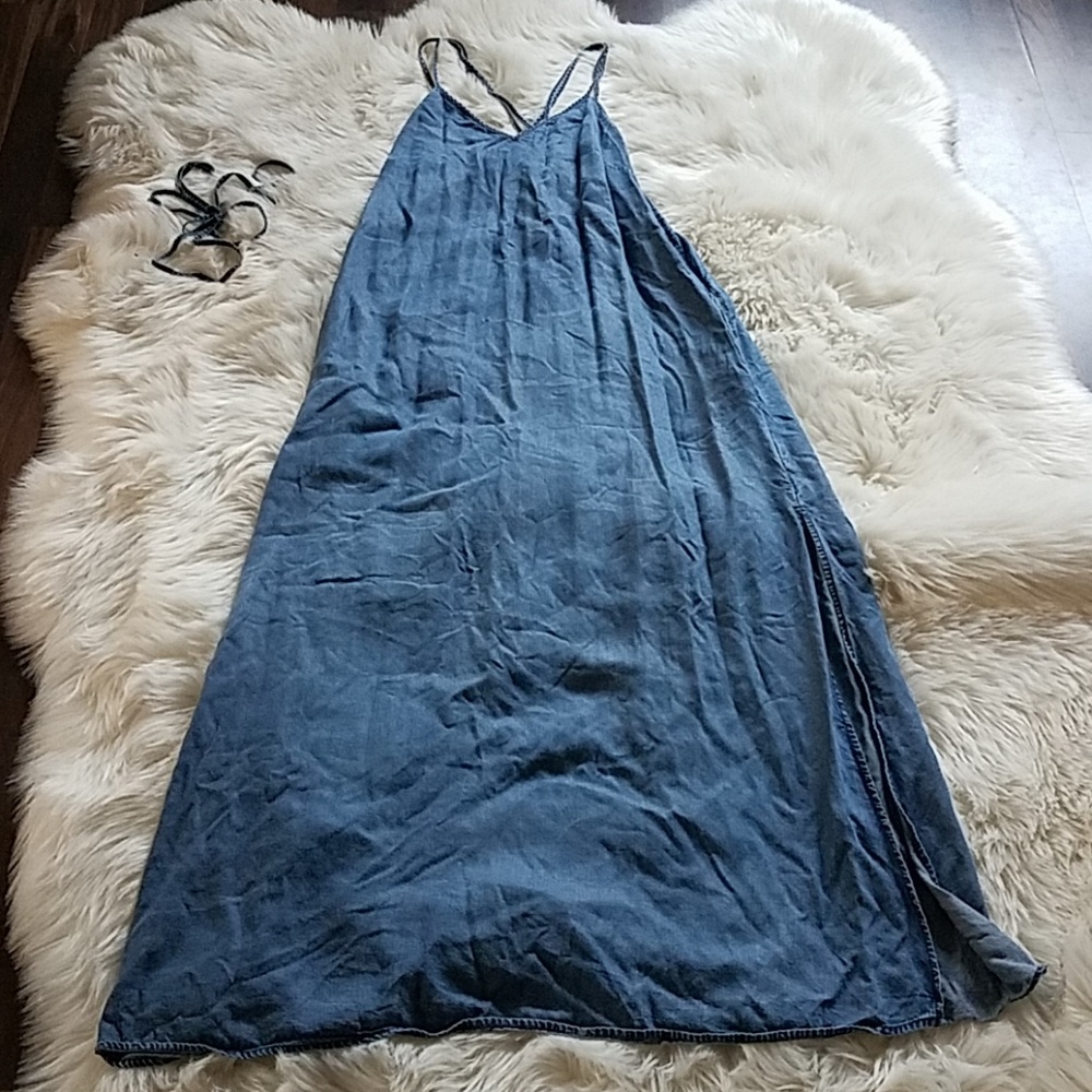 Long denim gap dress